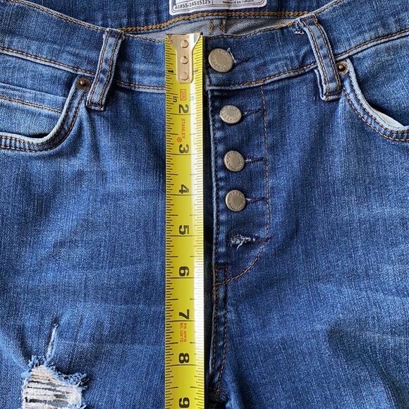 Free people blue jeans buttons fly size 28 - Picture 9 of 13